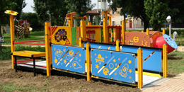 Installazione giochi per parco bambini